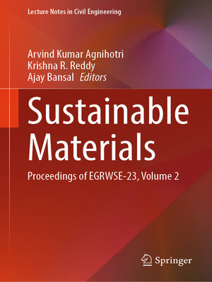 cover image of Sustainable Materials